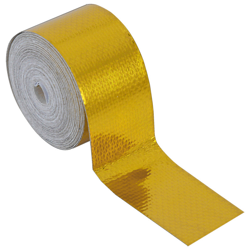 Gold Reflective high temperature heat reflective adhesive tape 15 feet long  x 2 inches wide – Prosport Gauges