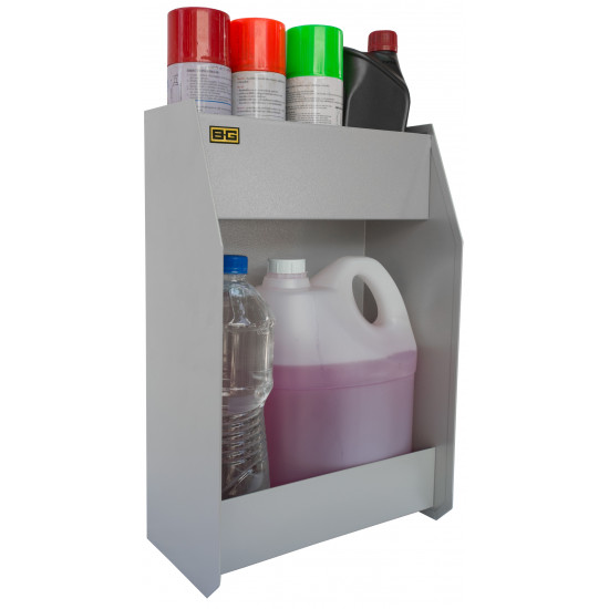 B-G Racing - Large Two Shelf Fluid Cabinet - Powder Coated