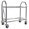 B-G Racing - Low Level Wheel and Tyre Trolley - Stainless Steel