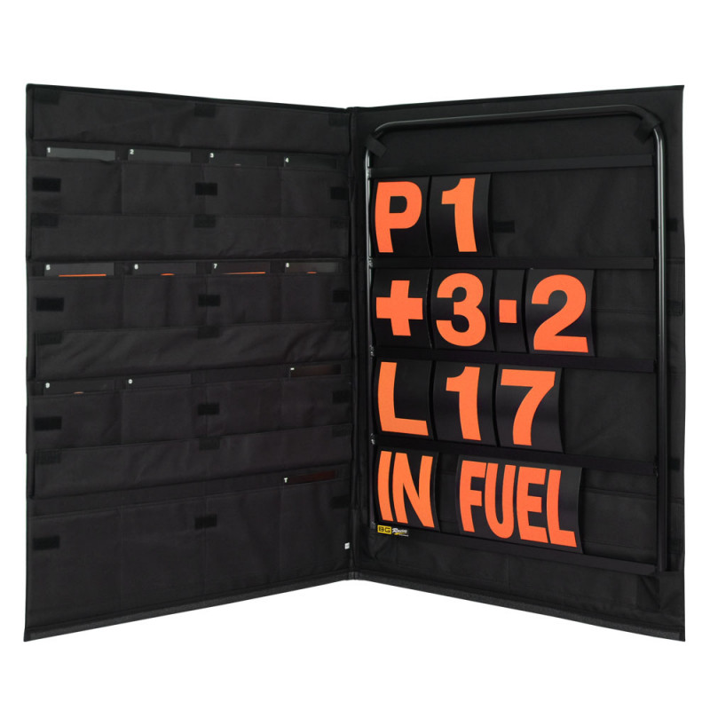 B-G Racing - Standard Black Aluminium Pit Board Kit