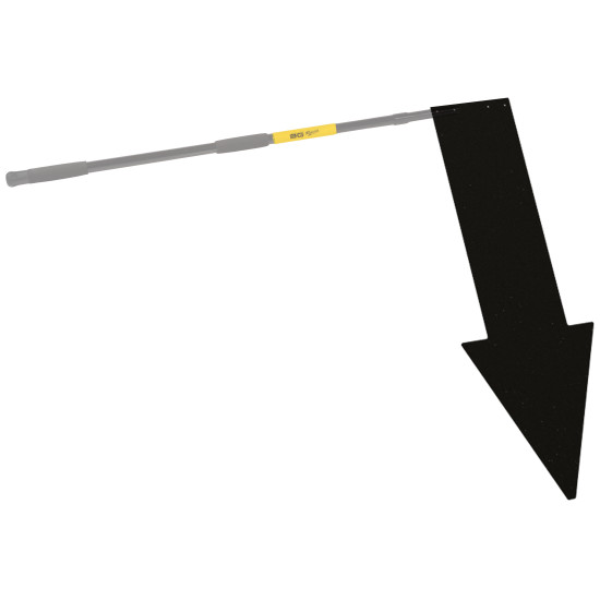 B-G Racing - Pit Stop Lollipop - ABS Arrow Sign