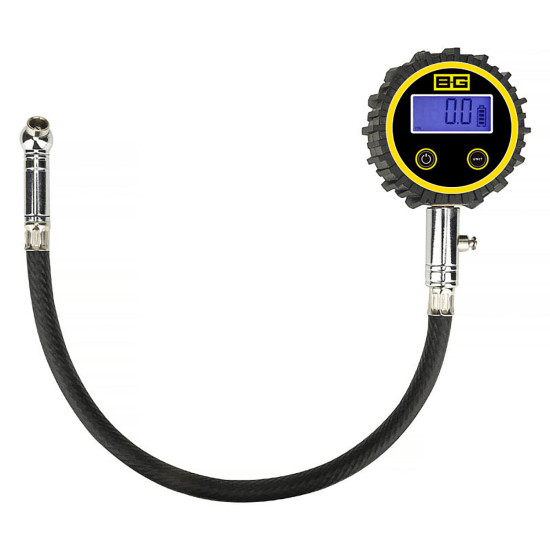 B-G Racing - 2.5" Digital Tyre Pressure Gauge - 0-60 PSI / 0-4 BAR