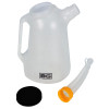 B-G – Plastic 2 Litre Fluid Measuring Jug with Cap and Spout – White 