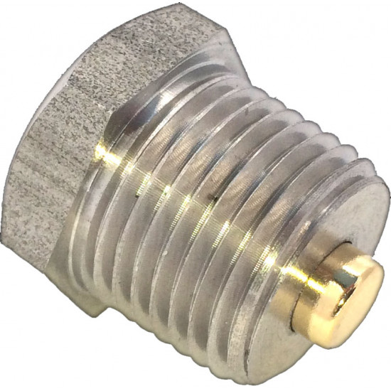 Gold Plug - IP-03X - 3/8" NPT x 3/8" NPT Magnetic Sump Plug