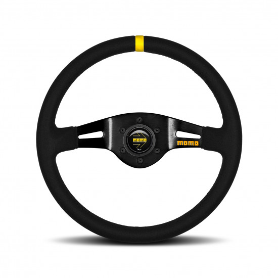MOMO MOD.03 Steering Wheel - Suede, Black Spoke
