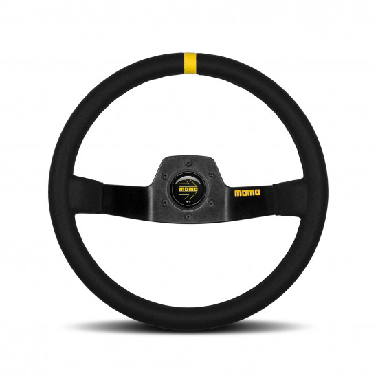 MOMO MOD.02 Steering Wheel - Suede, Black Spoke