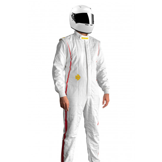 MOMO Pro-Lite Race Suit - White and Red - Promo