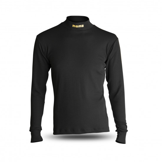 MOMO Comfort Tech High Collar Shirt - Black