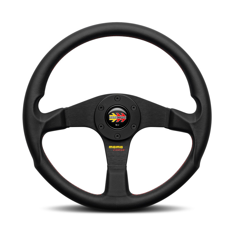 MOMO Corse 2.0 Steering Wheel - Black Leather