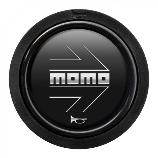 MOMO Horn Button 2 Contact - Arrow Matt Black