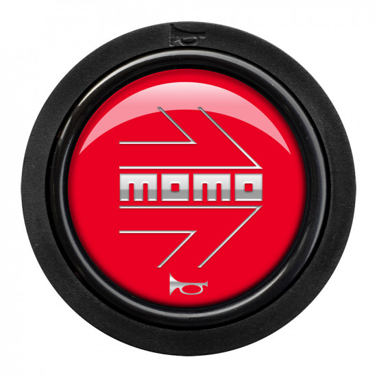 MOMO Horn Button 2 Contact - Arrow Gloss Red