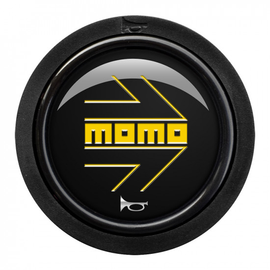MOMO Standard Horn Button 2 Contact - Arrow Gloss Black