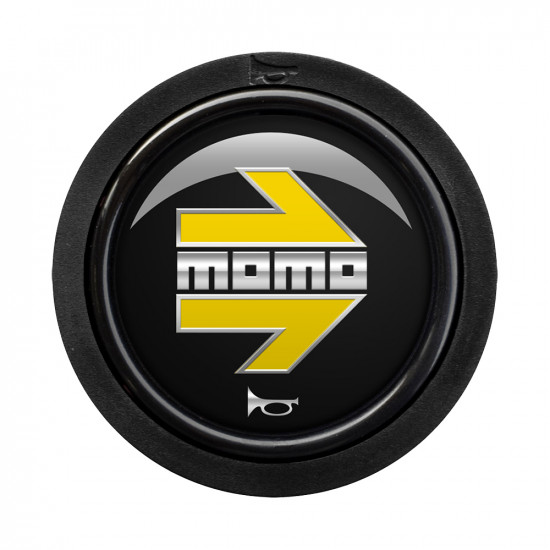 MOMO Standard Horn Button 1 Contact - Arrow Gloss Black