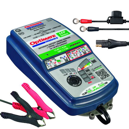 Optimate Lithium 12V/16V Battery Charger/Optimiser - OPT7LI-12/16 - TM272